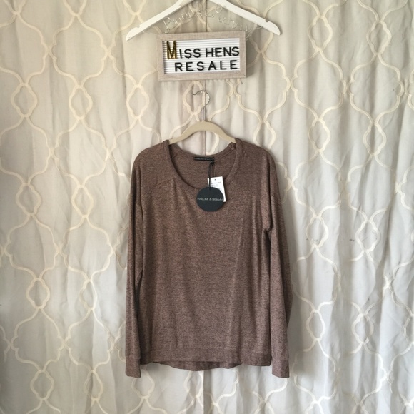Harlowe & Graham Tops - FINAL $ NEW HARLOWE & GRAHAM BROWN/MOCHA TOP